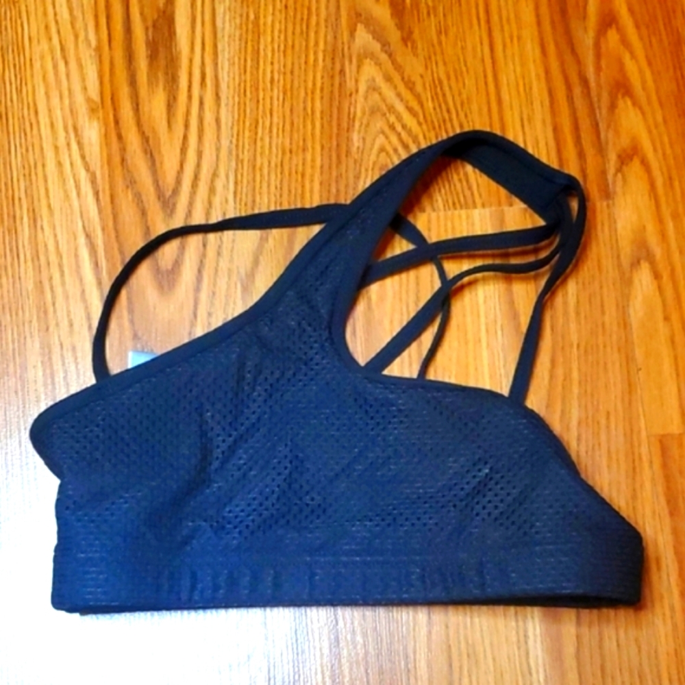 Lorna Jane Charcoal Mesh Sports Bra